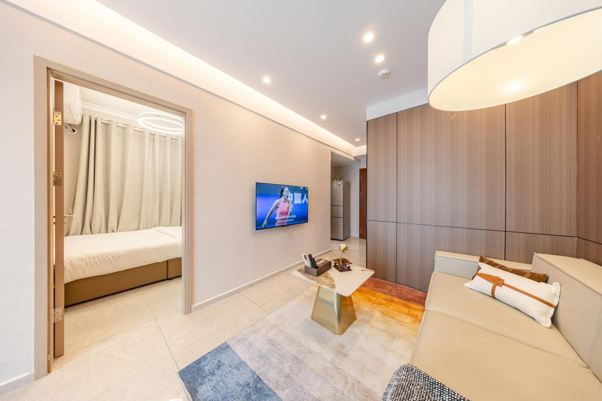Aparthotel Boruisi Video And Audio Light House - Shenzhen Convention And Exhibition Center Gangxia Metro Station Exteriér fotografie