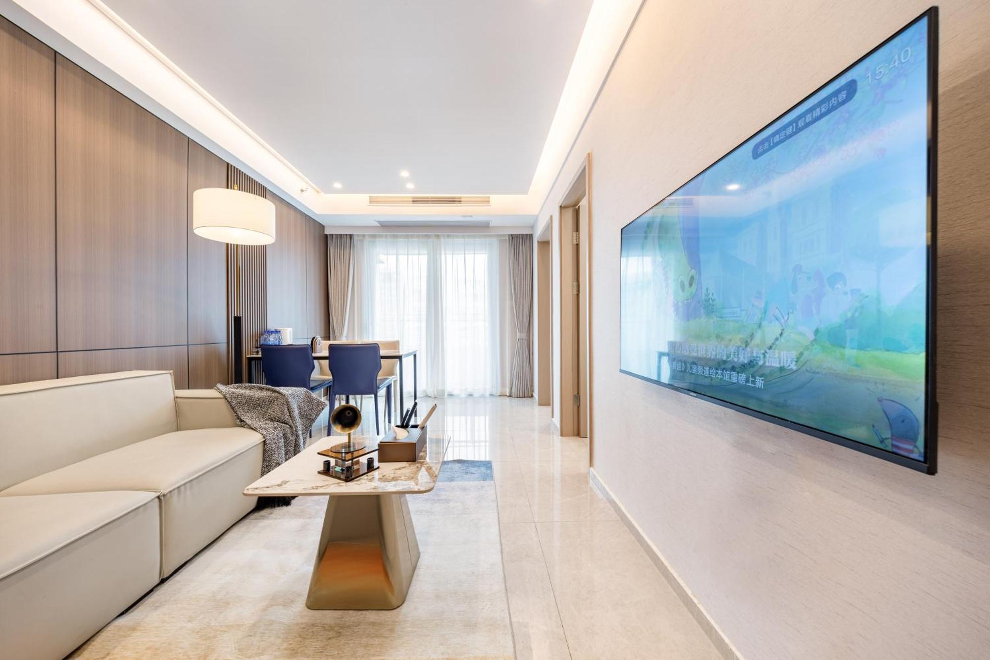 Aparthotel Boruisi Video And Audio Light House - Shenzhen Convention And Exhibition Center Gangxia Metro Station Exteriér fotografie