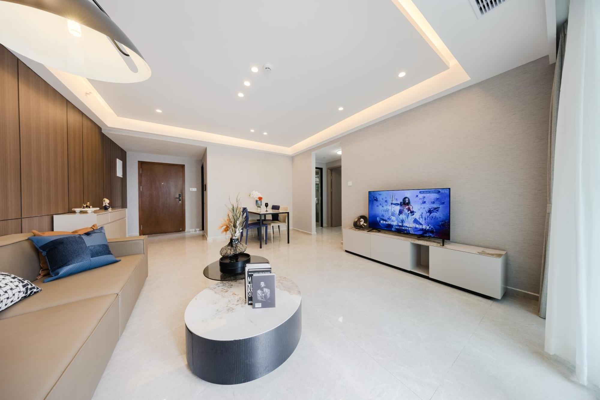 Aparthotel Boruisi Video And Audio Light House - Shenzhen Convention And Exhibition Center Gangxia Metro Station Exteriér fotografie