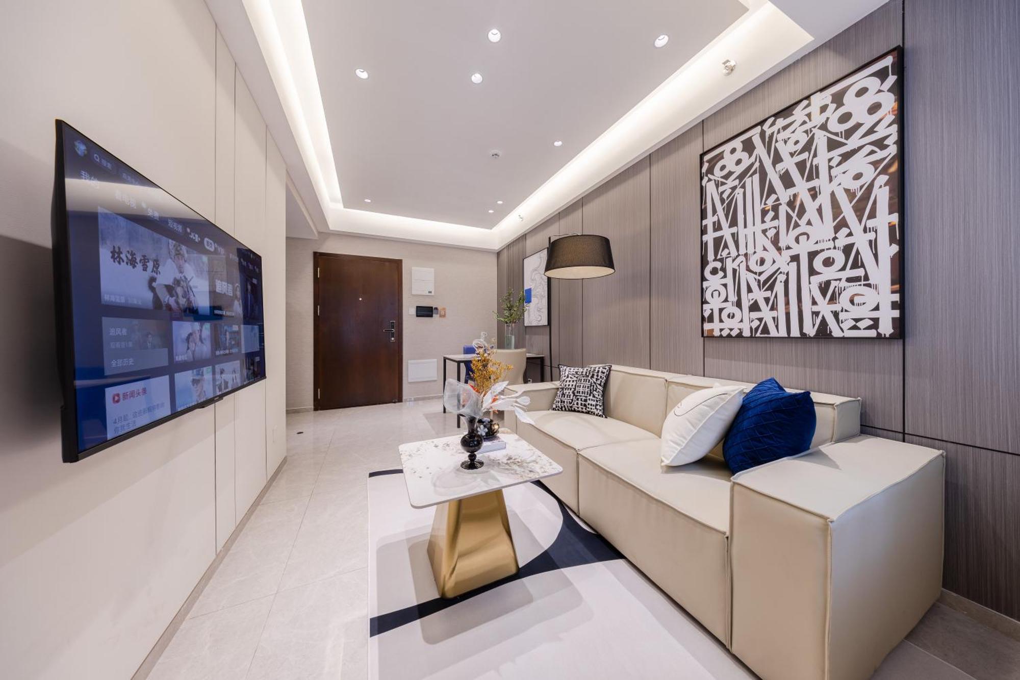 Aparthotel Boruisi Video And Audio Light House - Shenzhen Convention And Exhibition Center Gangxia Metro Station Exteriér fotografie