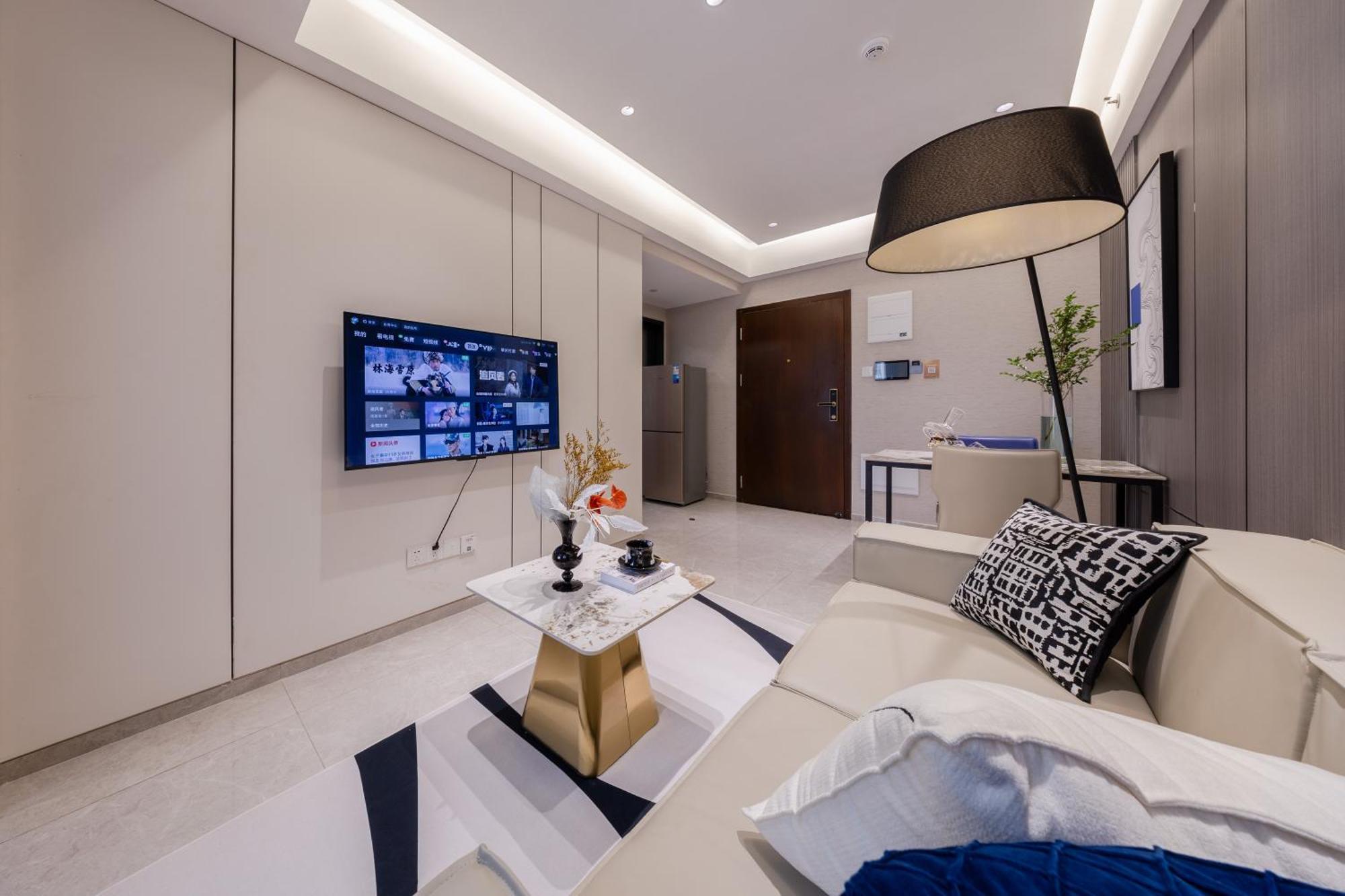 Aparthotel Boruisi Video And Audio Light House - Shenzhen Convention And Exhibition Center Gangxia Metro Station Exteriér fotografie