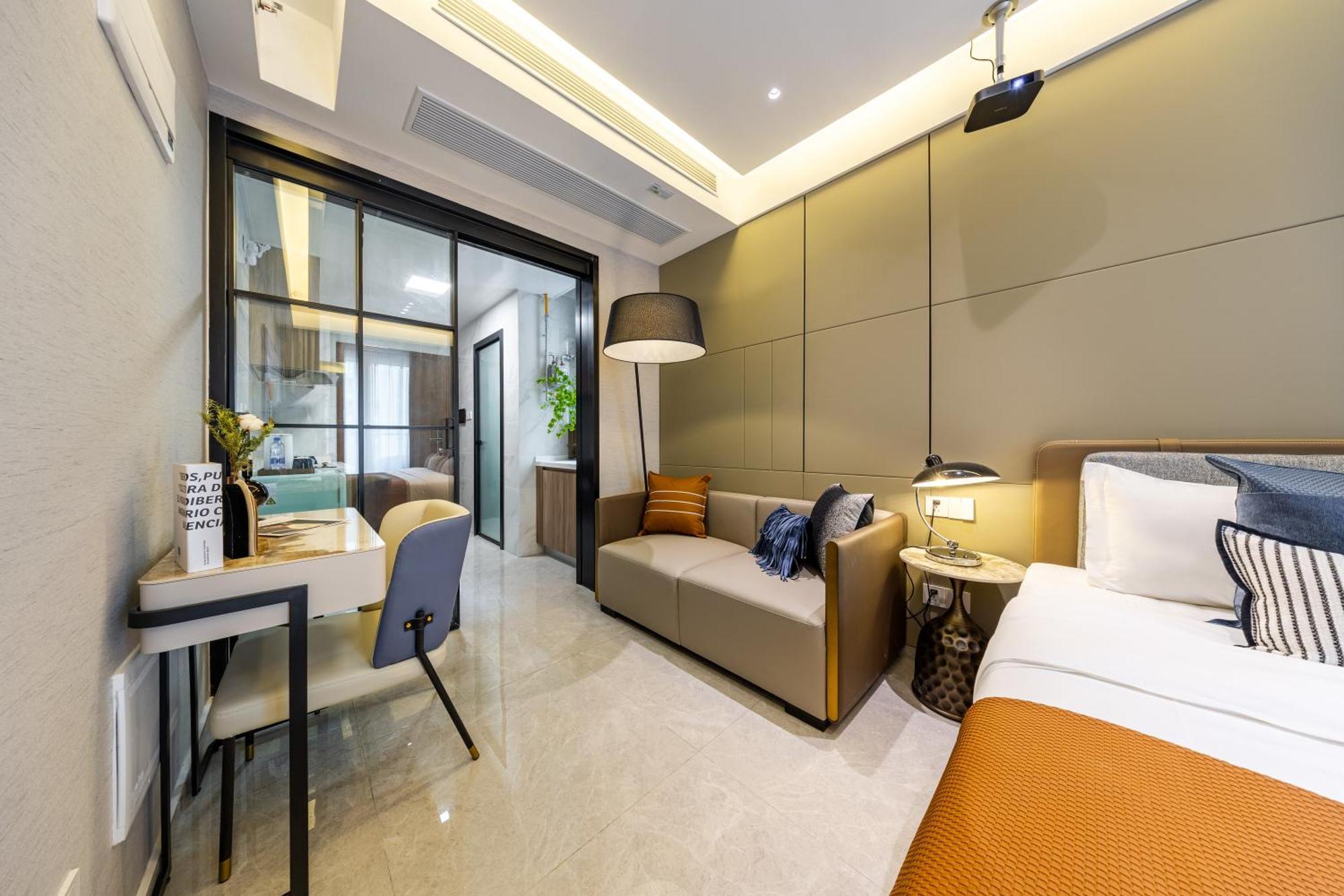Aparthotel Boruisi Video And Audio Light House - Shenzhen Convention And Exhibition Center Gangxia Metro Station Exteriér fotografie